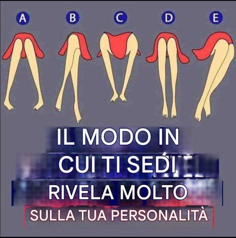 Il modo in cui ti siedi rivela molto sulla tua personalità.