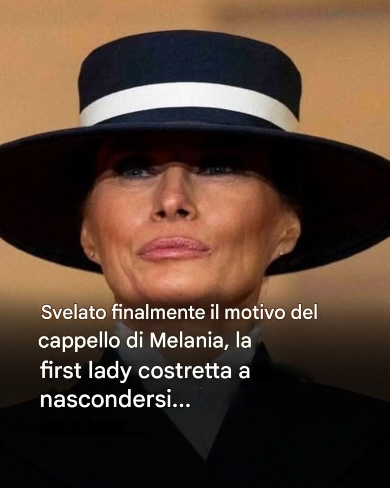 Dopo anni di voci, è stato appena svelato il motivo del cappello di Melania!