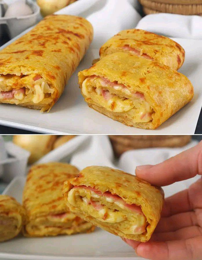 La ricetta delle crespelle salate prosciutto cotto e scamorza, buone e gustose