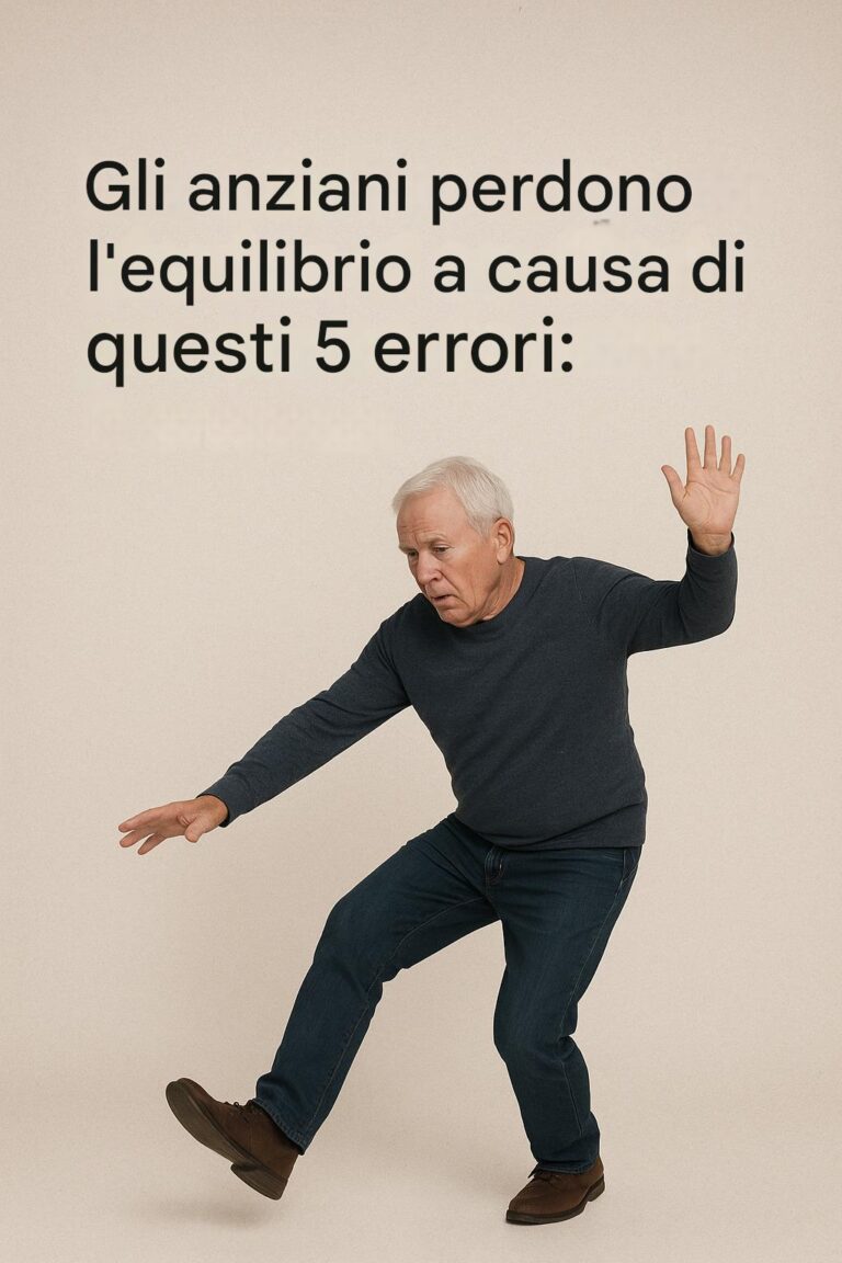 Gli anziani perdono l'equilibrio a causa di questi 5 errori