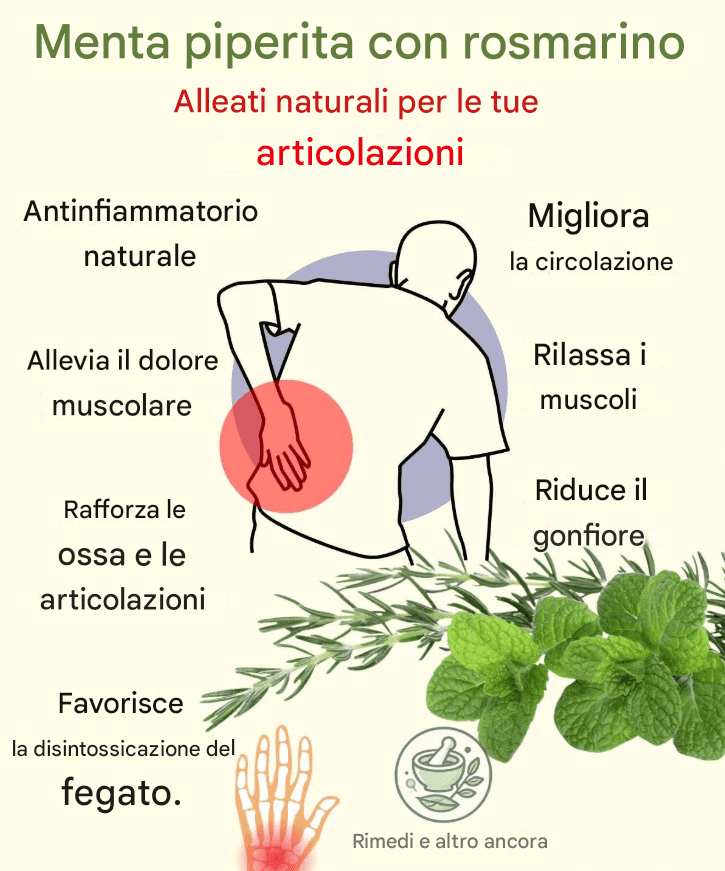 Menta piperita e rosmarino: una combinazione naturale per rigenerare la cartilagine e rafforzare le articolazioni
