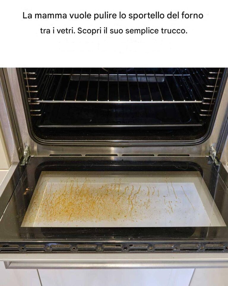 Un semplice consiglio per pulire il vetro della porta del forno