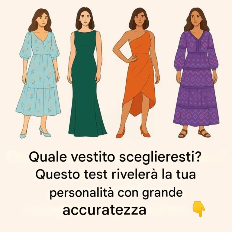 Quale abito sceglierai? Questo test rivelerà i tratti nascosti della tua personalità.