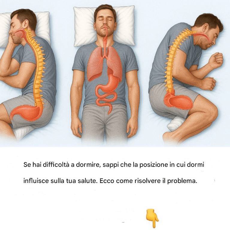 In che modo la posizione in cui dormi influisce sulla tua salute?