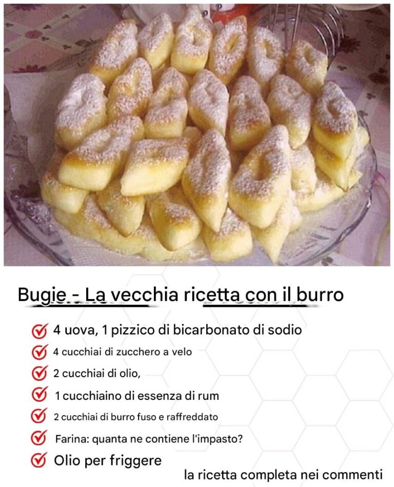 Bugie soffici e morbide secondo la vecchia ricetta con burro