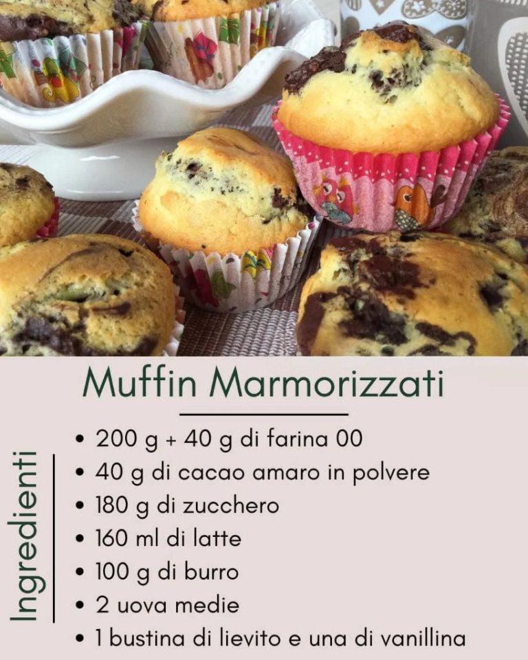 Muffin marmorizzati al cacao: scopri la ricetta facile e golosa!