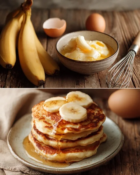 Pancake alla banana con 2 ingredienti: perfetti per placare la fame notturna