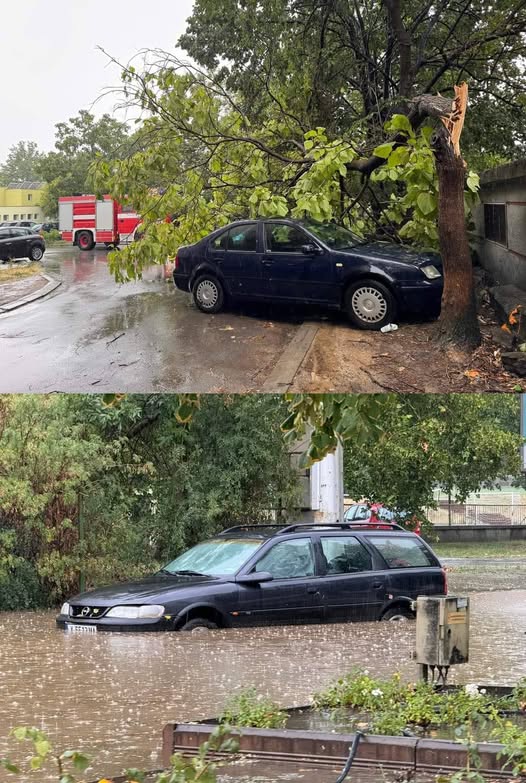 È iniziato! Una forza potente ha colpito questa parte del nostro Paese; le strade...