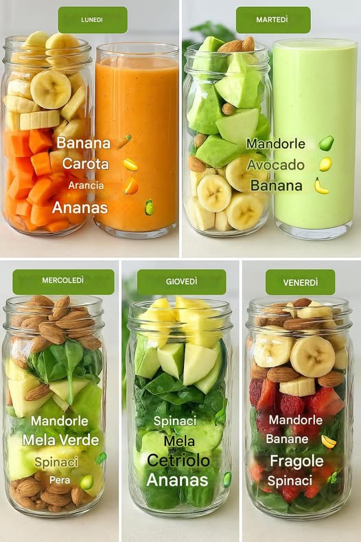 Piano di Frullati per 7 Giorni – Uno Diverso per Ogni Giorno!