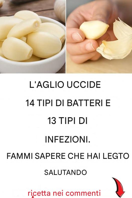 L'aglio: l'antibiotico naturale che combatte le infezioni