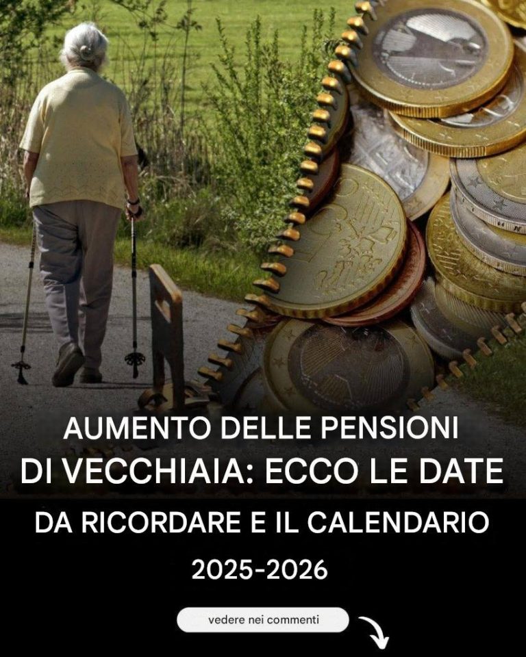 Aumento pensioni: il calendario 2025-2026 da conoscere