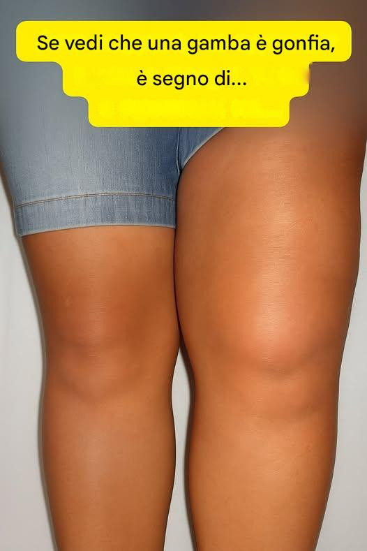 Se vedi una gamba gonfia, è segno di…
