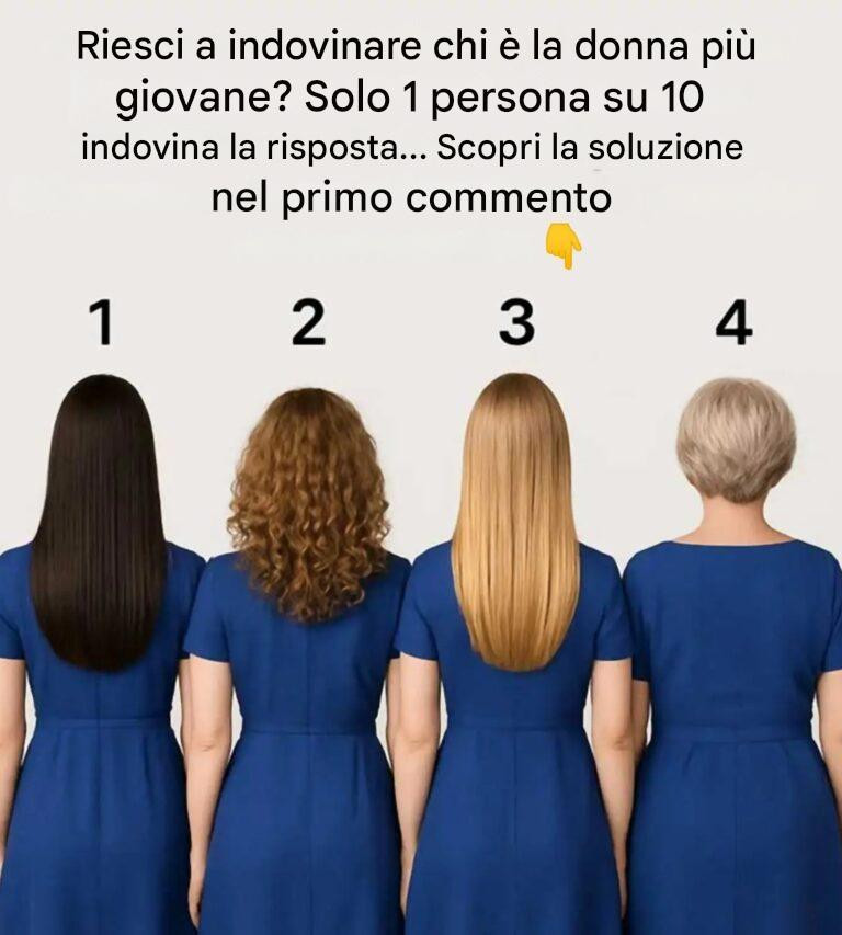 Riesci a indovinare chi è il più giovane?