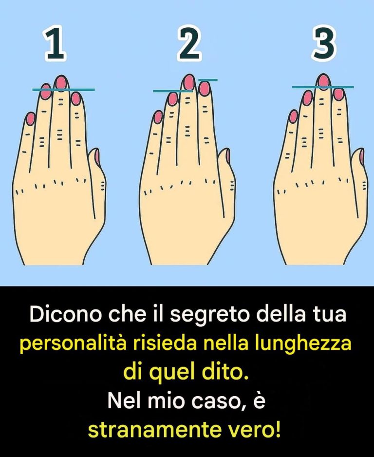 La lunghezza delle tue dita fornisce indicazioni precise sulla tua personalità