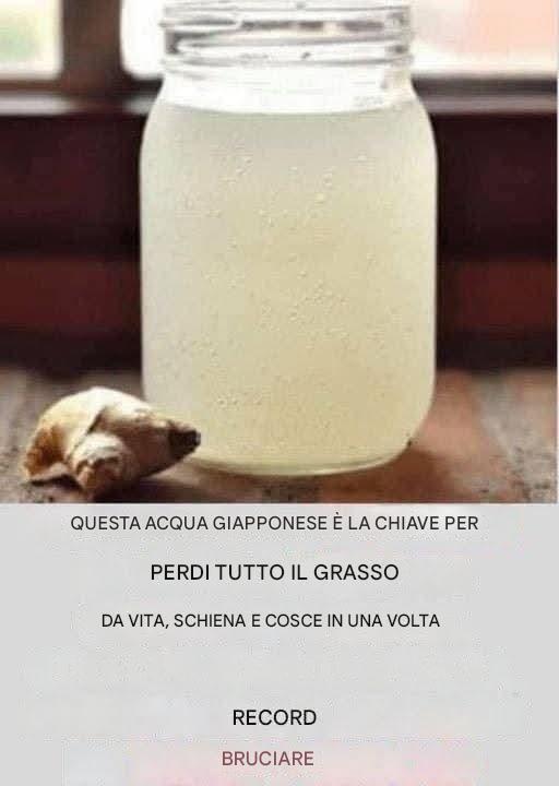 Acqua allo zenzero: la bevanda più sana per bruciare i grassi su pancia, collo, braccia, schiena e cosce!