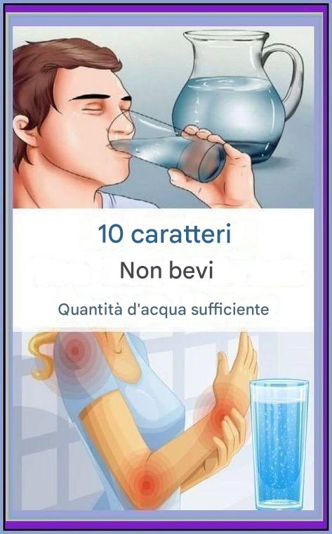 10 segnali d'allarme che indicano che non stai bevendo abbastanza acqua