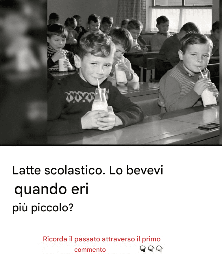 Ricordando il latte scolastico: un viaggio nel tempo