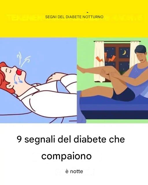 21 sintomi del diabete che compaiono di notte