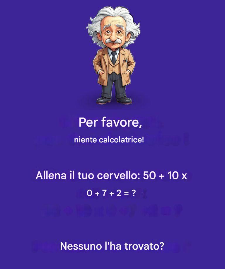 Non affidarti alla calcolatrice, usa invece la logica