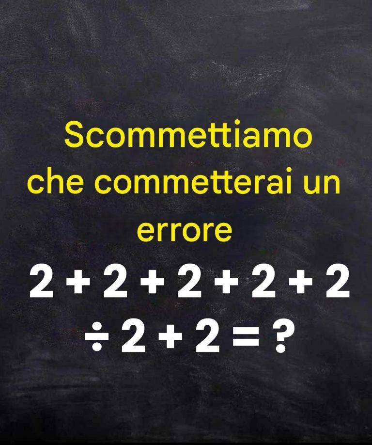 « Il 99% delle persone sbaglia su questo problema: puoi risolverlo? »
