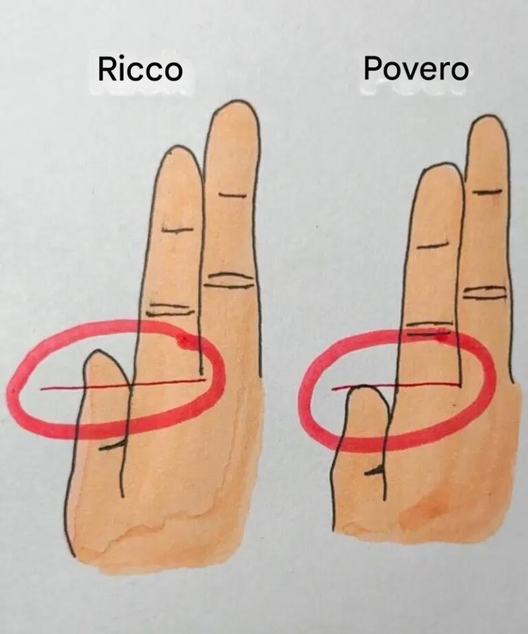 Le tue dita potrebbero rivelare se sei ricco o povero