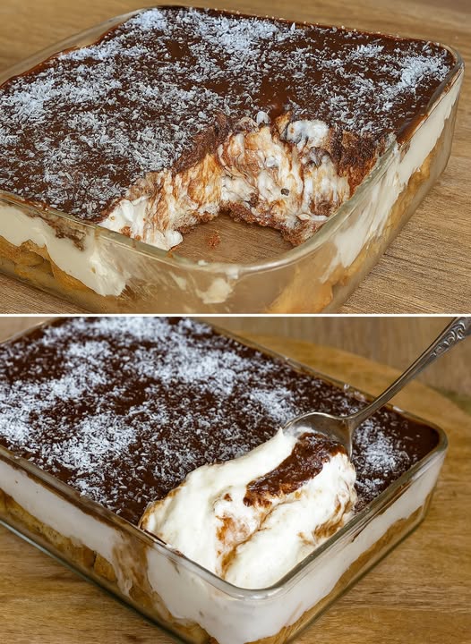 Je suis au régime strict mais j’ai droit à ce dessert, il n’a que 190 Kcal : je le fais le soir, je le laisse au frigo et le lendemain c’est encore meilleur !