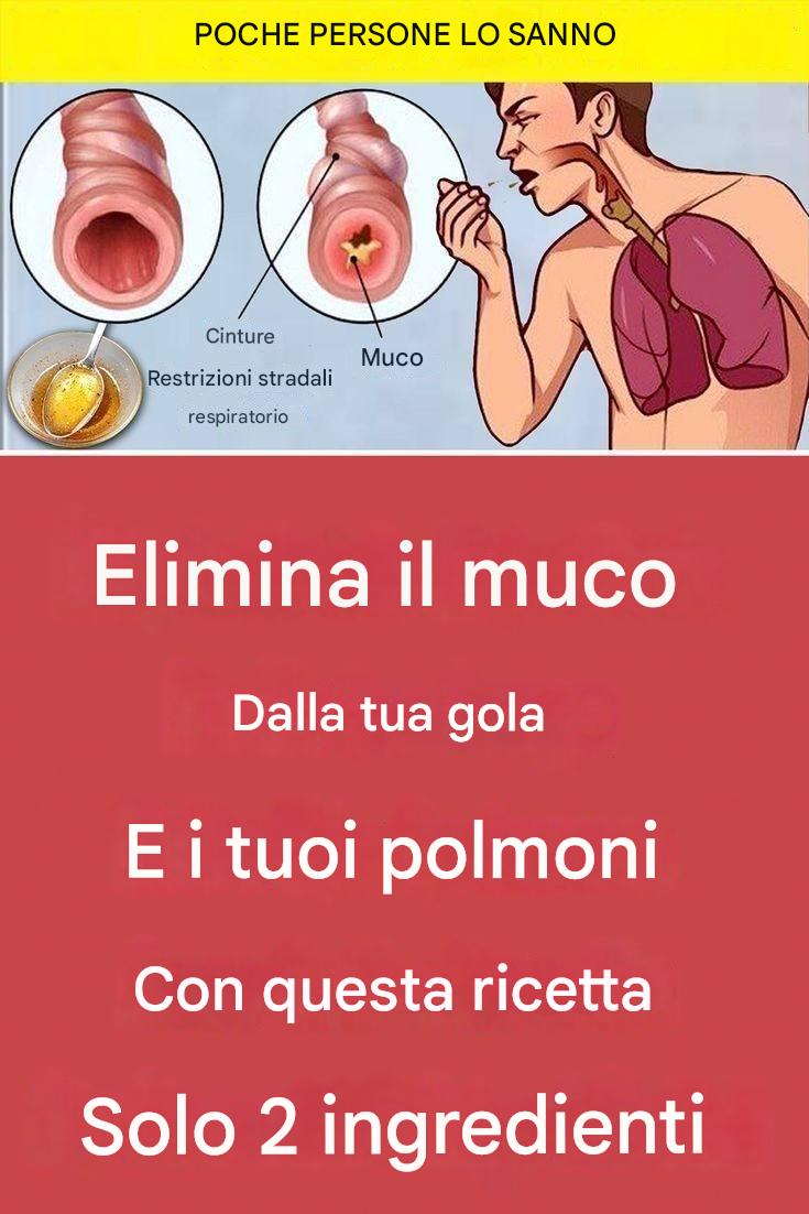 Libera la gola ei polmoni d’al muco con questa ricetta: solo 2 ingredienti