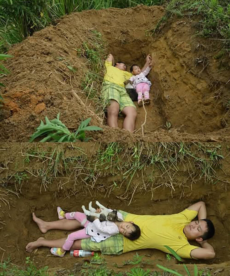 La storia di un padre che scava una tomba per la figlia di due anni ha commosso il mondo intero.