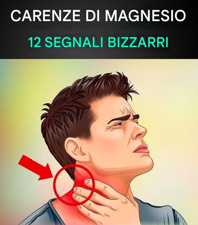 12 strani segnali che indicano che il tuo corpo ha carenza di magnesio