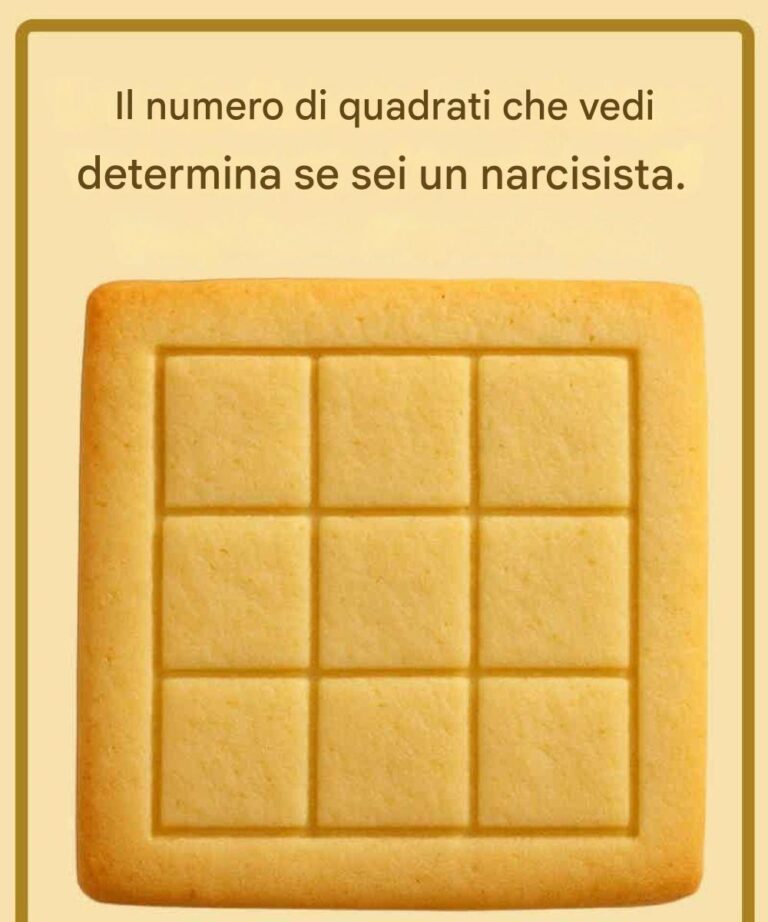 Il numero di quadrati che vedi determina se sei un narcisista.