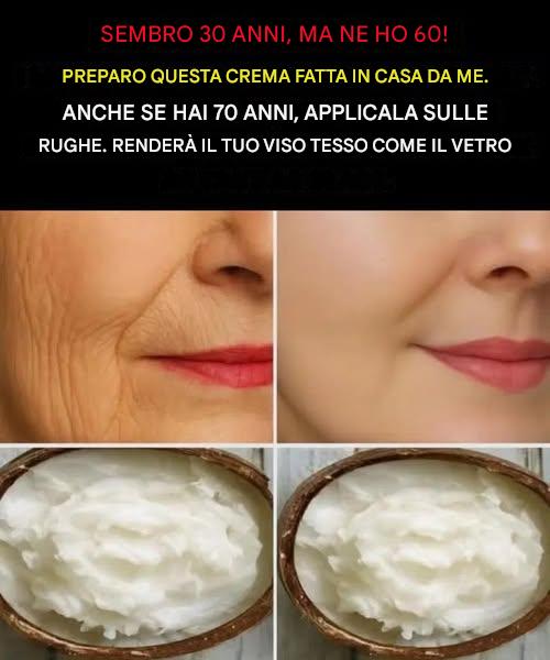 Mia zia mi ha insegnato a preparare una crema fatta in casa per rimuovere rughe e punti neri.