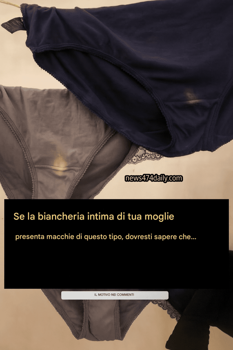 Se la biancheria intima di tua moglie presenta queste macchie, dovresti sapere che…